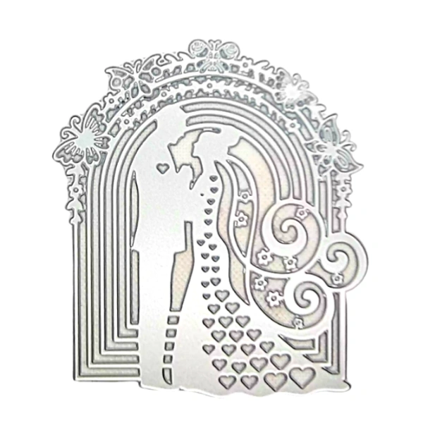 Craft Affaire Wedding Couple Cutting Die - Design 32