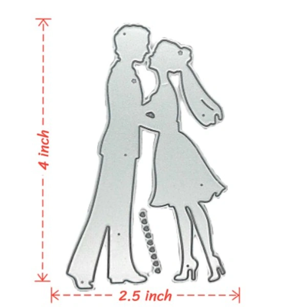 Craft Affaire Wedding Couple Cutting Die - Design 33