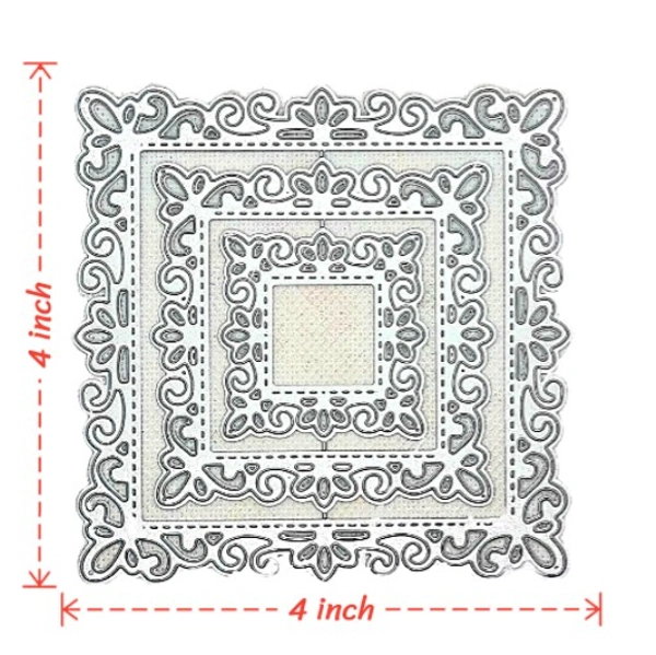 Craft Affaire Designer Square Frame Cutting Die - Set of 3