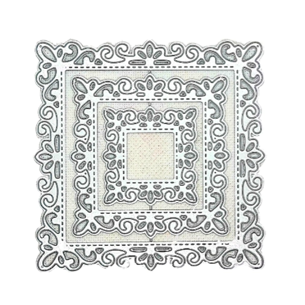Craft Affaire Designer Square Frame Cutting Die - Set of 3