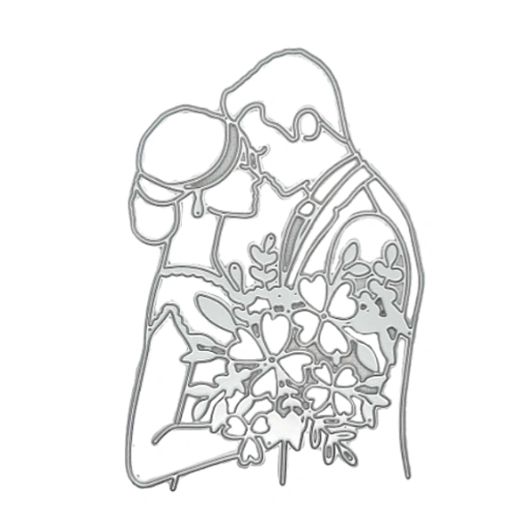 Craft Affaire Couple with Flower Bouquet Cutting Die