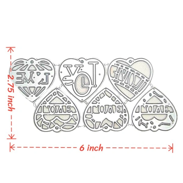 Craft Affaire Valentine Hearts Cutting Die - Design 01