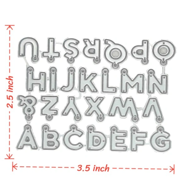 Craft Affaire Alphabet with Hole Cutting Die