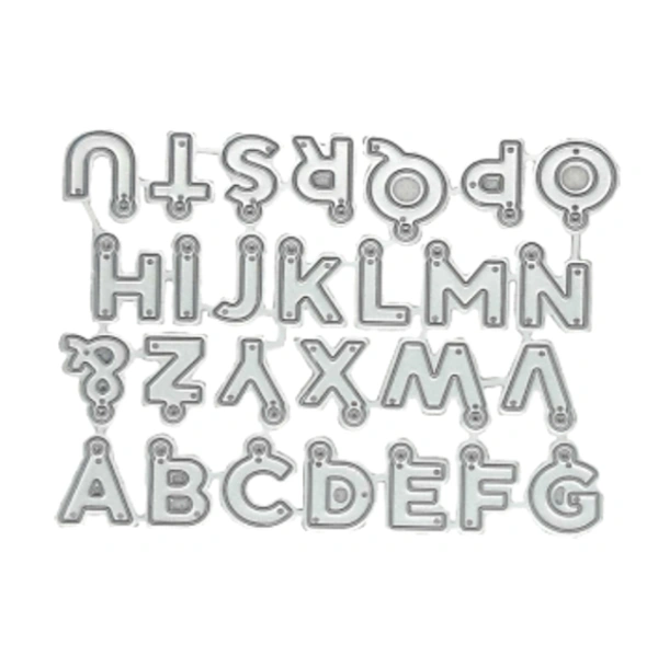 Craft Affaire Alphabet with Hole Cutting Die