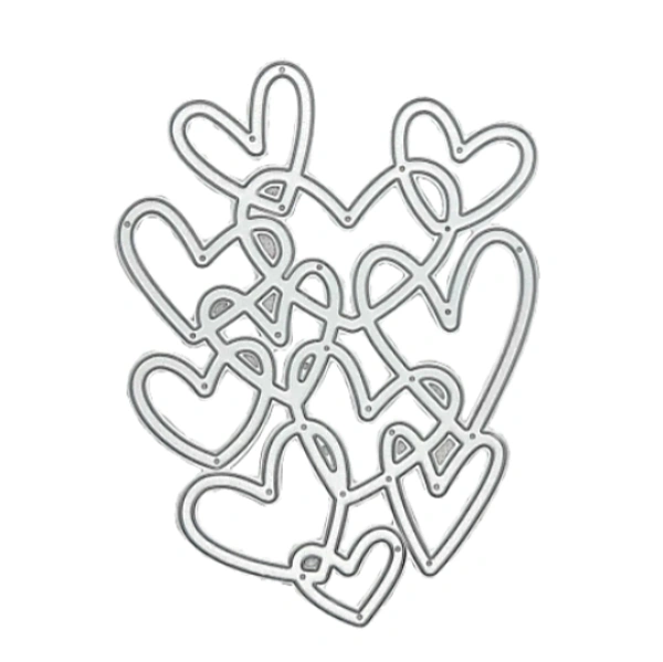 Craft Affaire Designer Hearts Frame Cutting Die