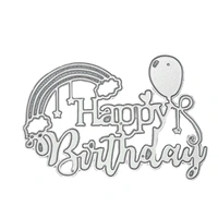 Craft Affaire Happy Birthday Designer Wording Cutting Die