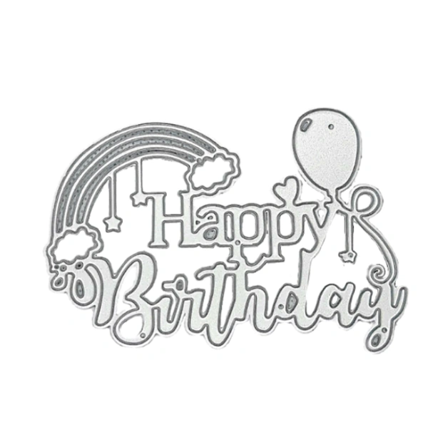 Craft Affaire Happy Birthday Designer Wording Cutting Die
