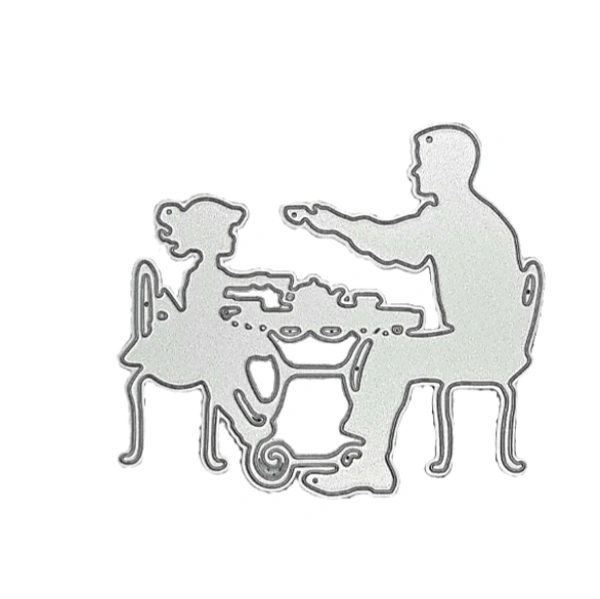 Craft Affaire Father & Child Cutting Die - Design 05