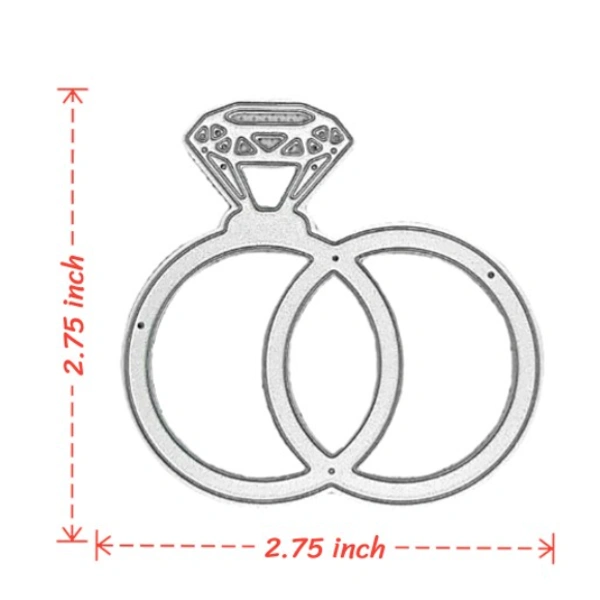 Craft Affaire Wedding Ring Cutting Die - Design 04