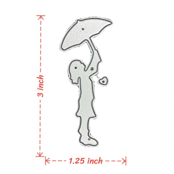 Craft Affaire Girl under Umbrella Cutting Die