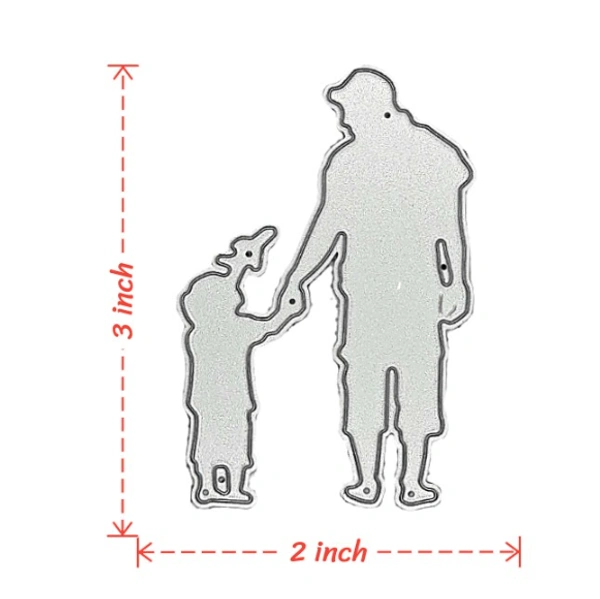 Craft Affaire Father & Child Cutting Die - Design 09