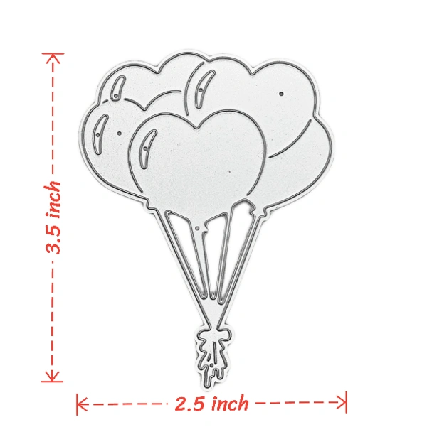 Craft Affaire Heart Balloon Cutting Die - Design 02