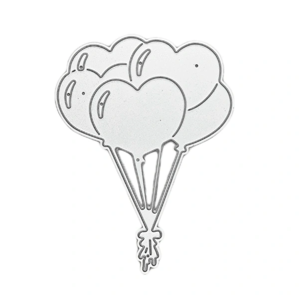 Craft Affaire Heart Balloon Cutting Die - Design 02