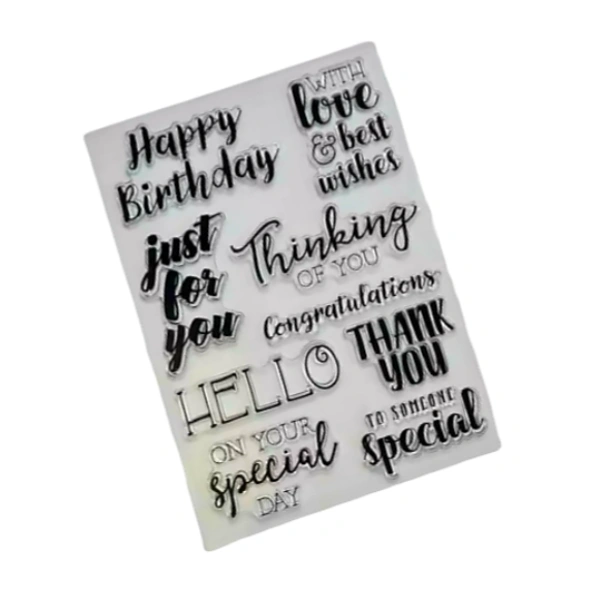 Craft Affaire Wishes Clear Stamps - 15 x 21 cm
