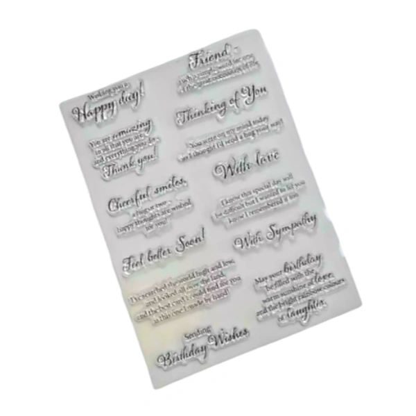 Craft Affaire Sentiments Clear Stamp - 15 x 21 cm