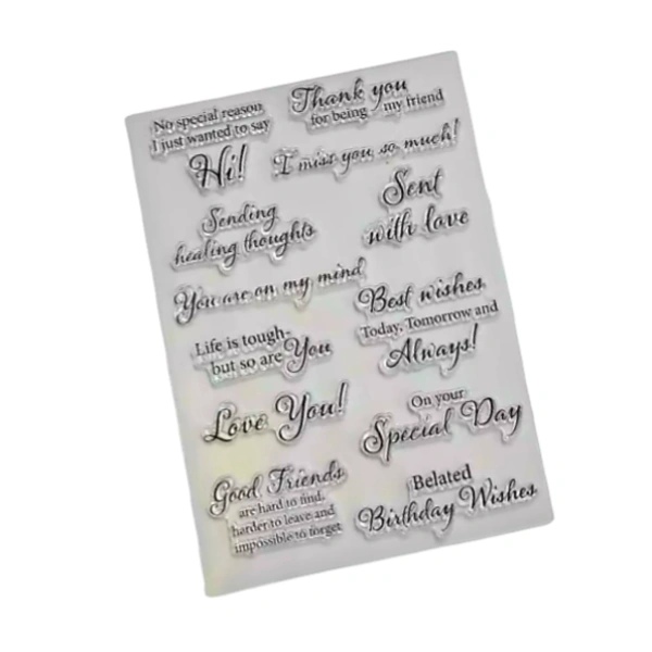 Craft Affaire Love Messages Clear Stamp - 15 x 21 cm
