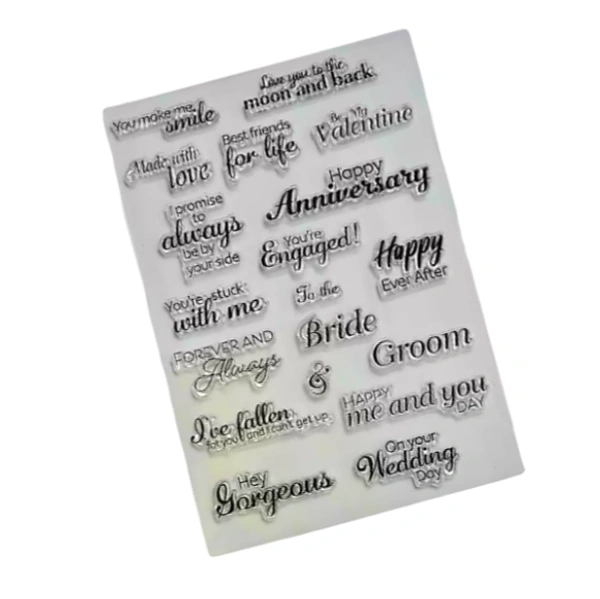 Craft Affaire Anniversary & Marriage Wishes Clear Stamp - 15 x 21 cm