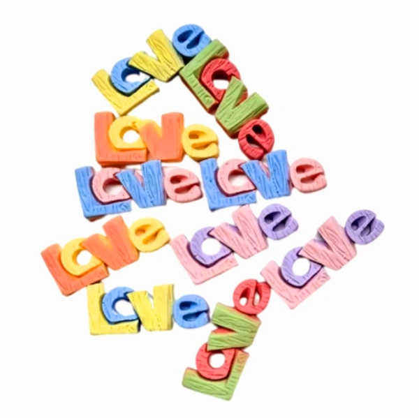Craft Affaire Love Miniature - Set of 7 - 4 x 1.7 cm
