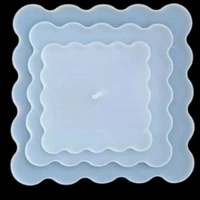 Craft Affaire 3 Tier Square Cake Stand With Holder - 25cm , 20cm, 15cm