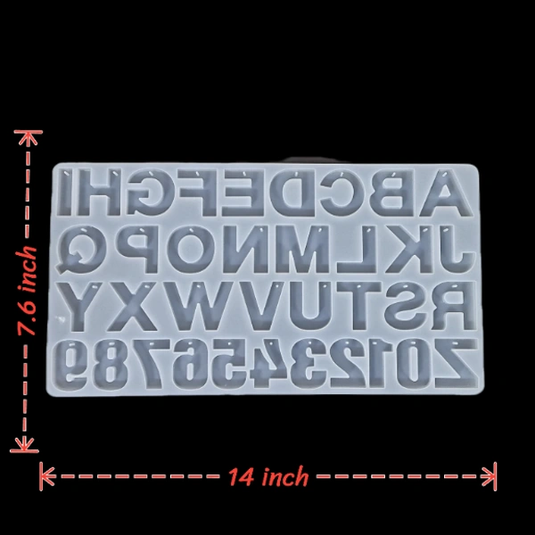 Craft Affaire Alphabet With Hole for Keychain