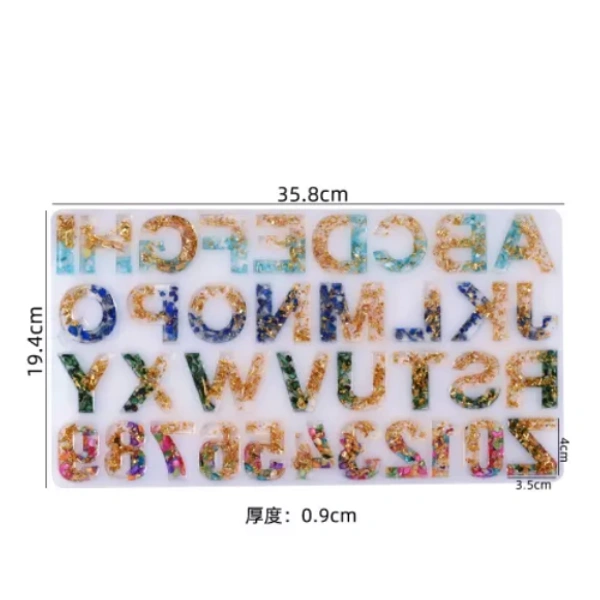 Craft Affaire Alphabet With Hole for Keychain