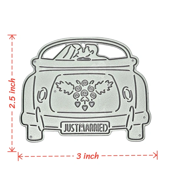 Craft Affaire Just Married Car with Couple
