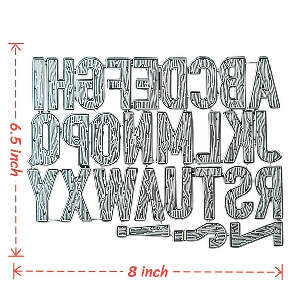 Craft Affaire Wooden Style Alphabets
