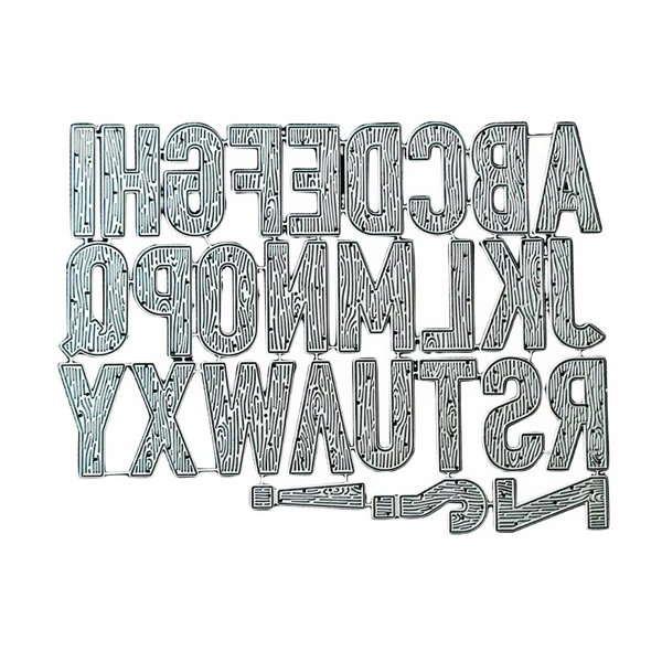 Craft Affaire Wooden Style Alphabets