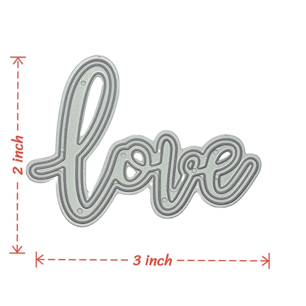 Craft Affaire  Love Wording Cutting Die - Design 02