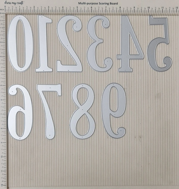 4 Inch Numbers Die - Set Of 10