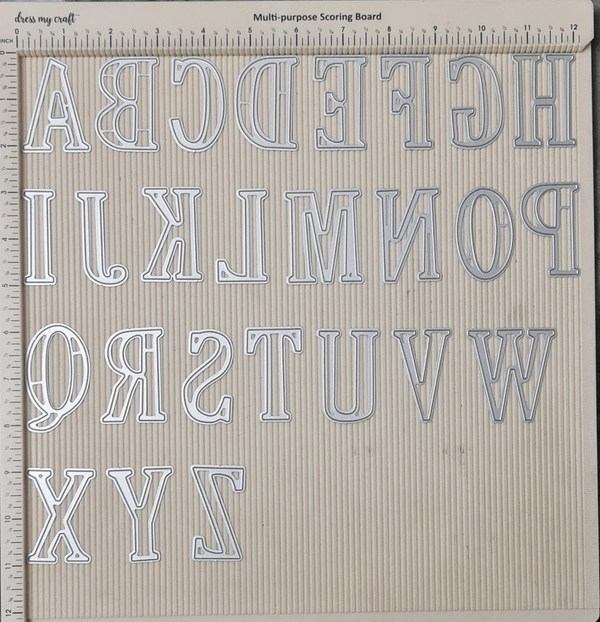 2 Inch Alphabets Die - Set Of 26