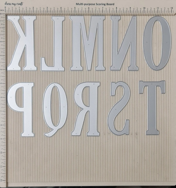 4 Inch Alphabets Die - Set Of 26