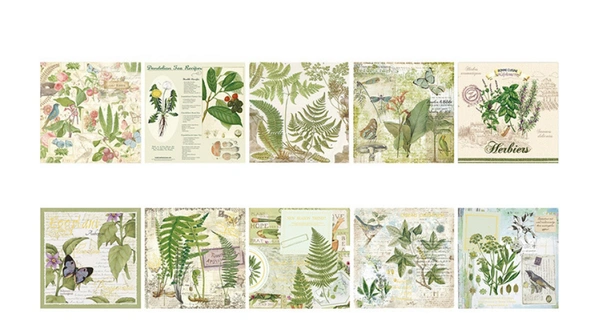 Vintage Stickers - Nature Book - 15 Sheets