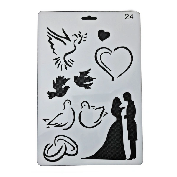 Stencils - Love - A4