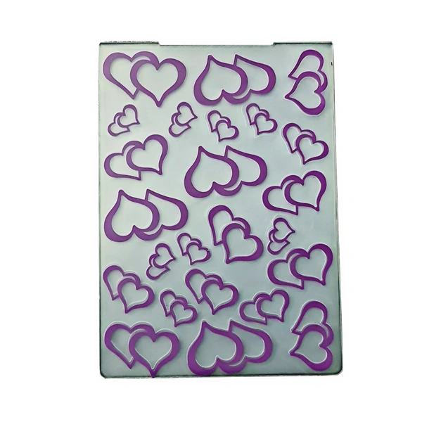 Embossing Folder - Double Hearts