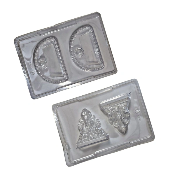 Ganpati With Stand Mould - Set Of 2