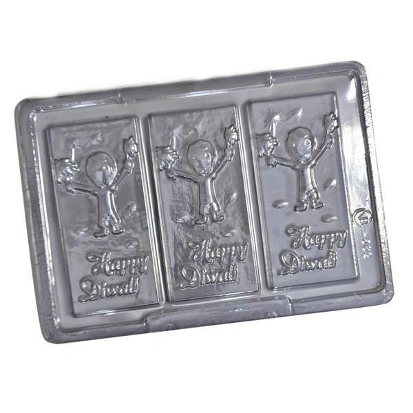 Happy Diwali Bar - Design 03 - 3 Cavity