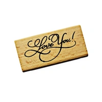 Love You Wooden Stamp