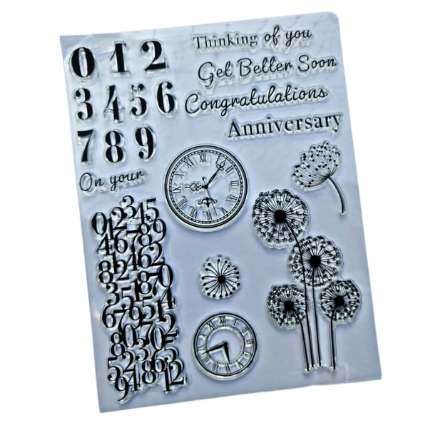 Numeric With Clock - 6 X 8 Inch