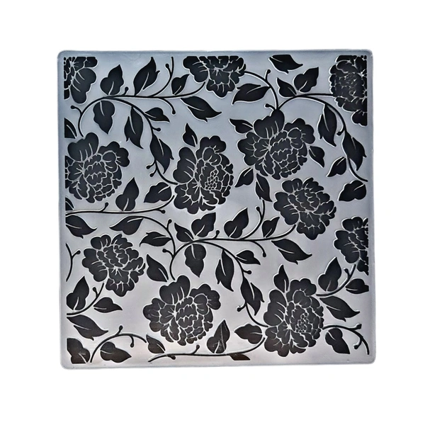 Floral Embossing - Design 4 - 6" X 6"