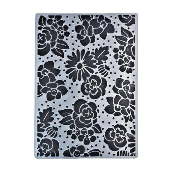 Floral Embossing - Design 5 - 4" X 6"