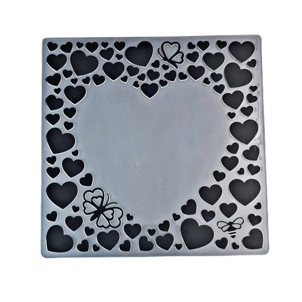Heart Frame Embossing - 5" X 5"