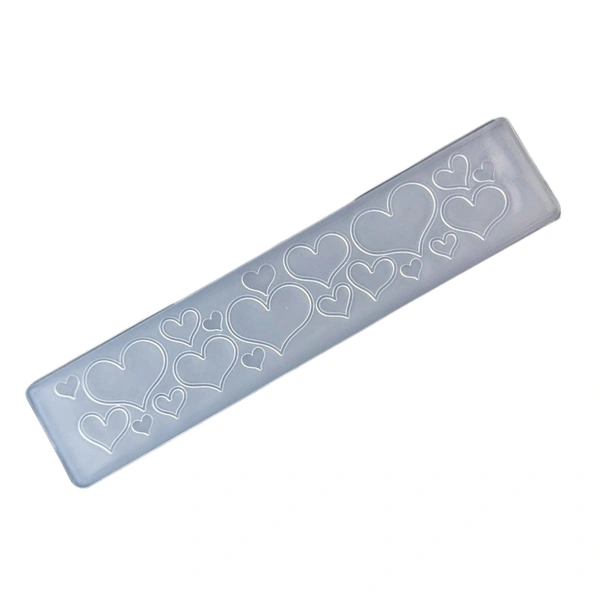 Hearts Lace Embossing - 6" X 1.5"