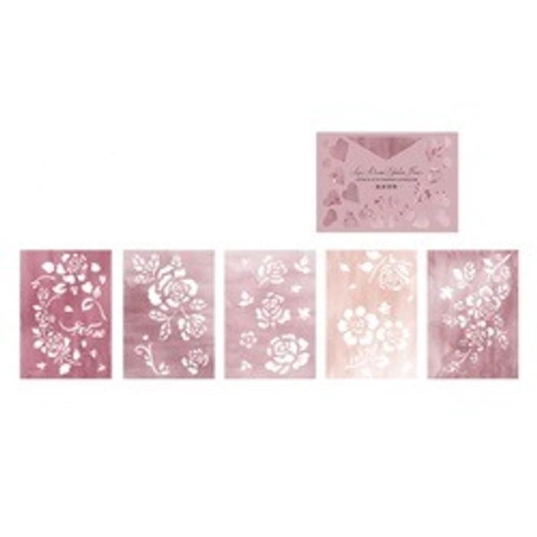 Hollow backgrounds and Stencils - Foam Powder - Pack of 10 - 17 x 14.2 cm