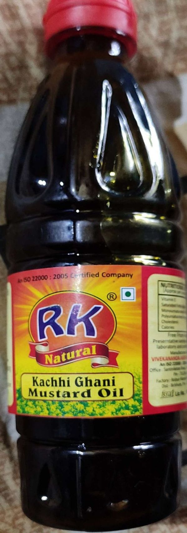 R K Kachhi Ghani Mustard Oil(सरसों का तेल )  - 500 gm