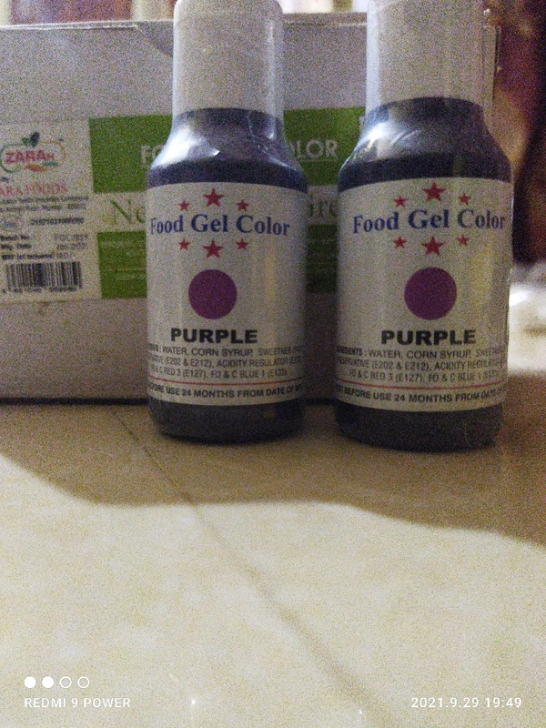 Purple Gel Colour 