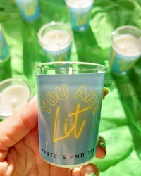  Glass Scented Wax Candle - Vanilla