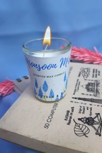  Glass Scented Wax Candle - Vanilla