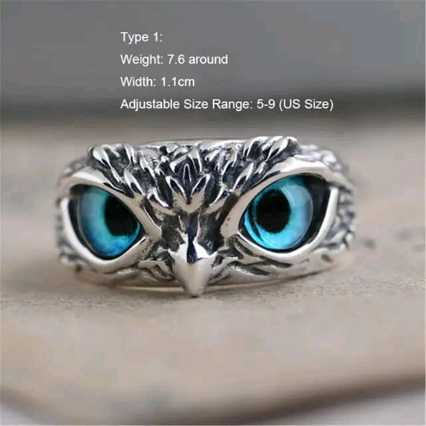 Adjustable Owl Ring