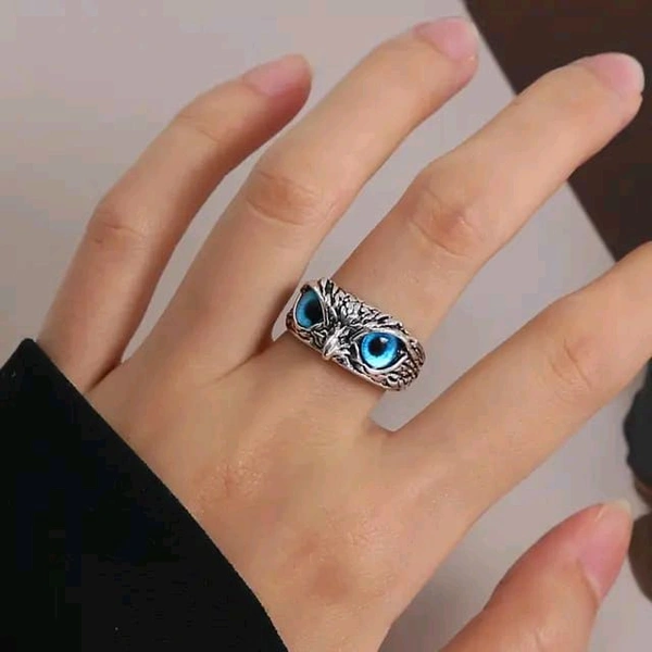 Adjustable Owl Ring